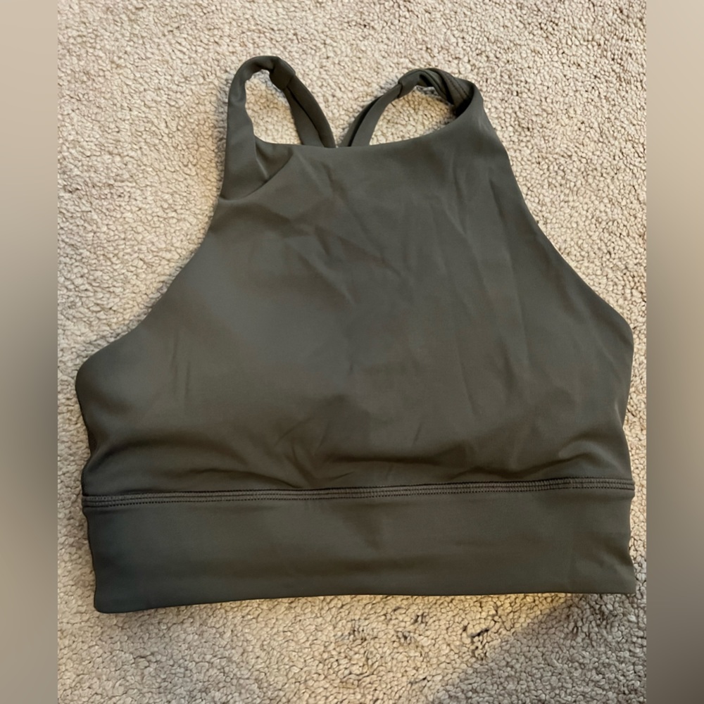 Lululemon high neck long line bra